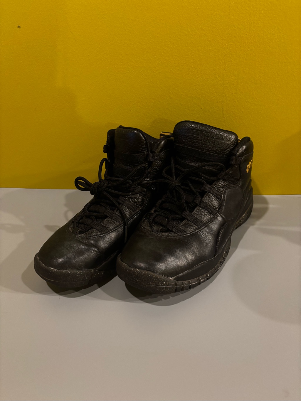 Jordan 7y Black High-Top Leather Boots1149